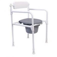 Aluminium folding chair with WC bucket